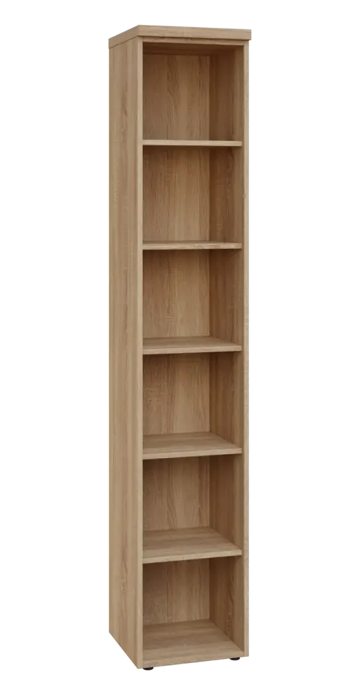 SIN 6 - 4N kancelářská skříň, nika, 2170x400x400, dub bardolino